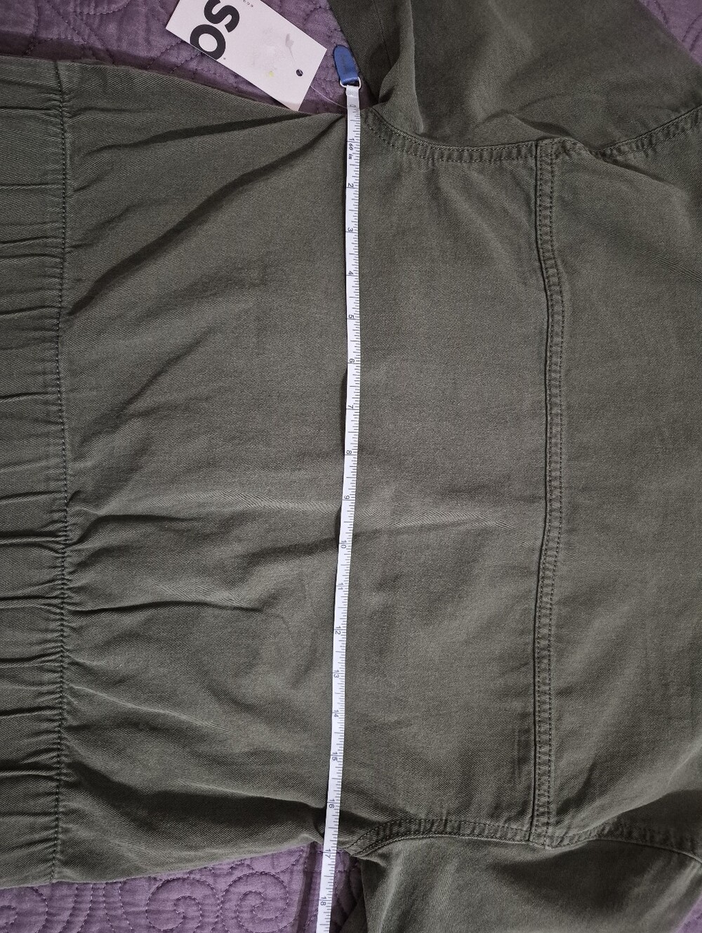 Juniors' SO Military-Style Cropped Utility Jacket in Olive/army green shade; NWT - Picture 9 of 10